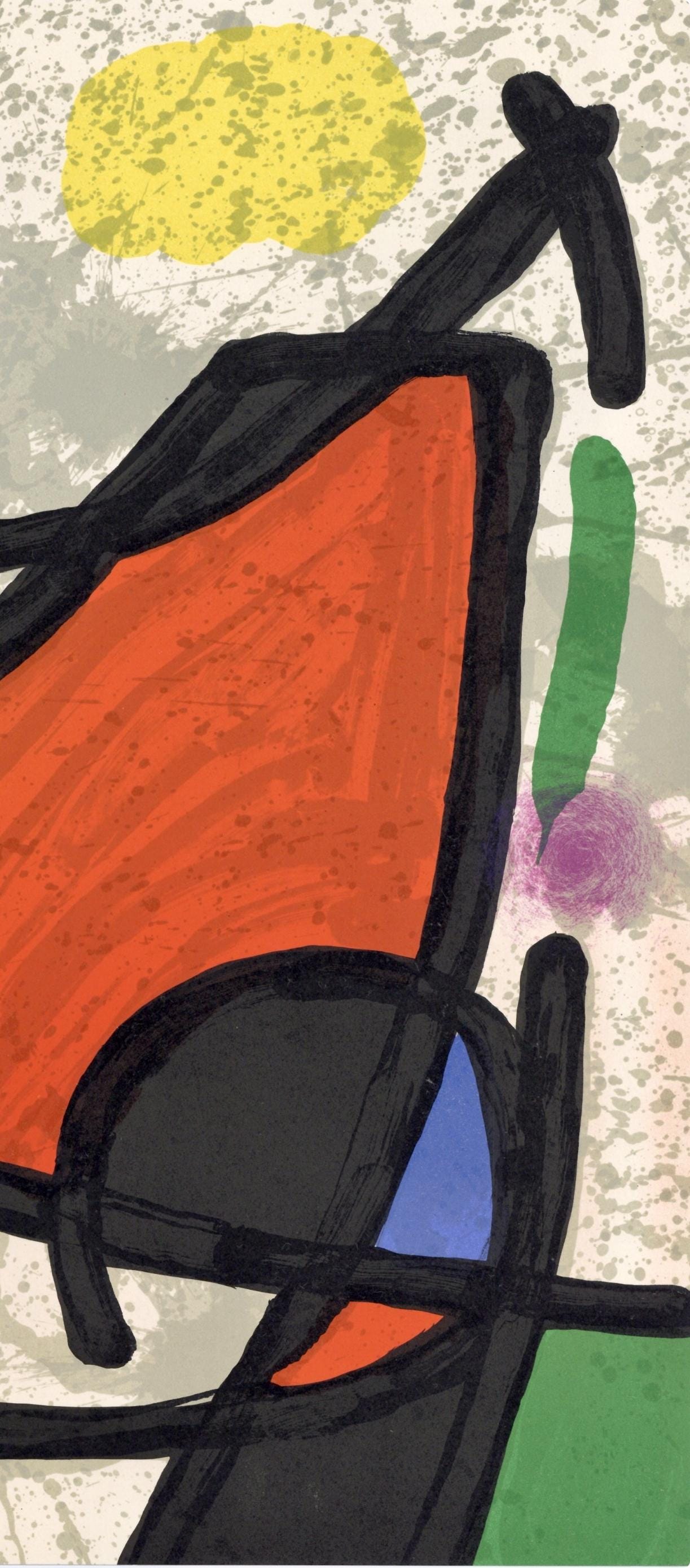 Joan Mir, Composition, Derrire Le Miroir, Lithograph