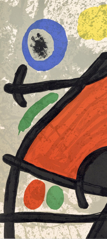 Joan Mir, Composition, Derrire Le Miroir, Lithograph