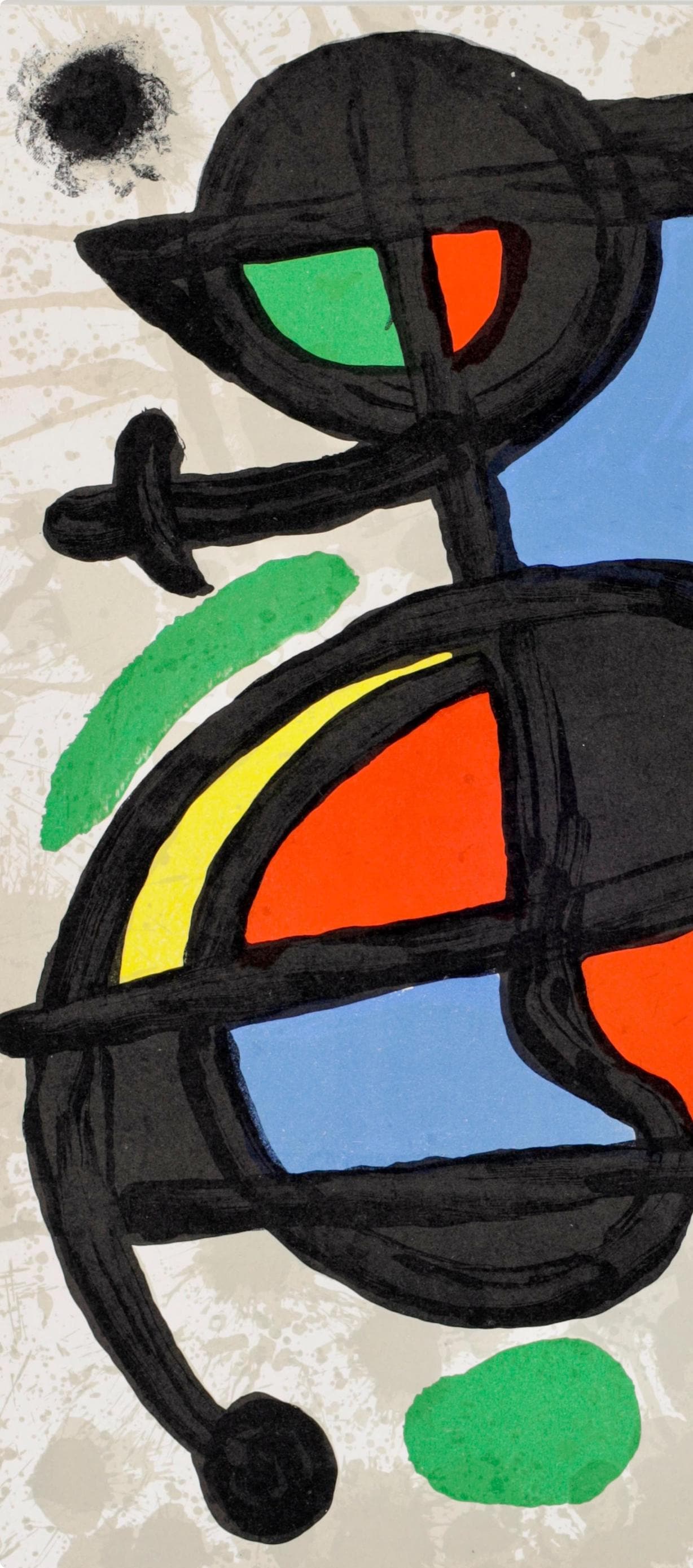 Joan Mir, Composition, Derrire Le Miroir, Lithograph