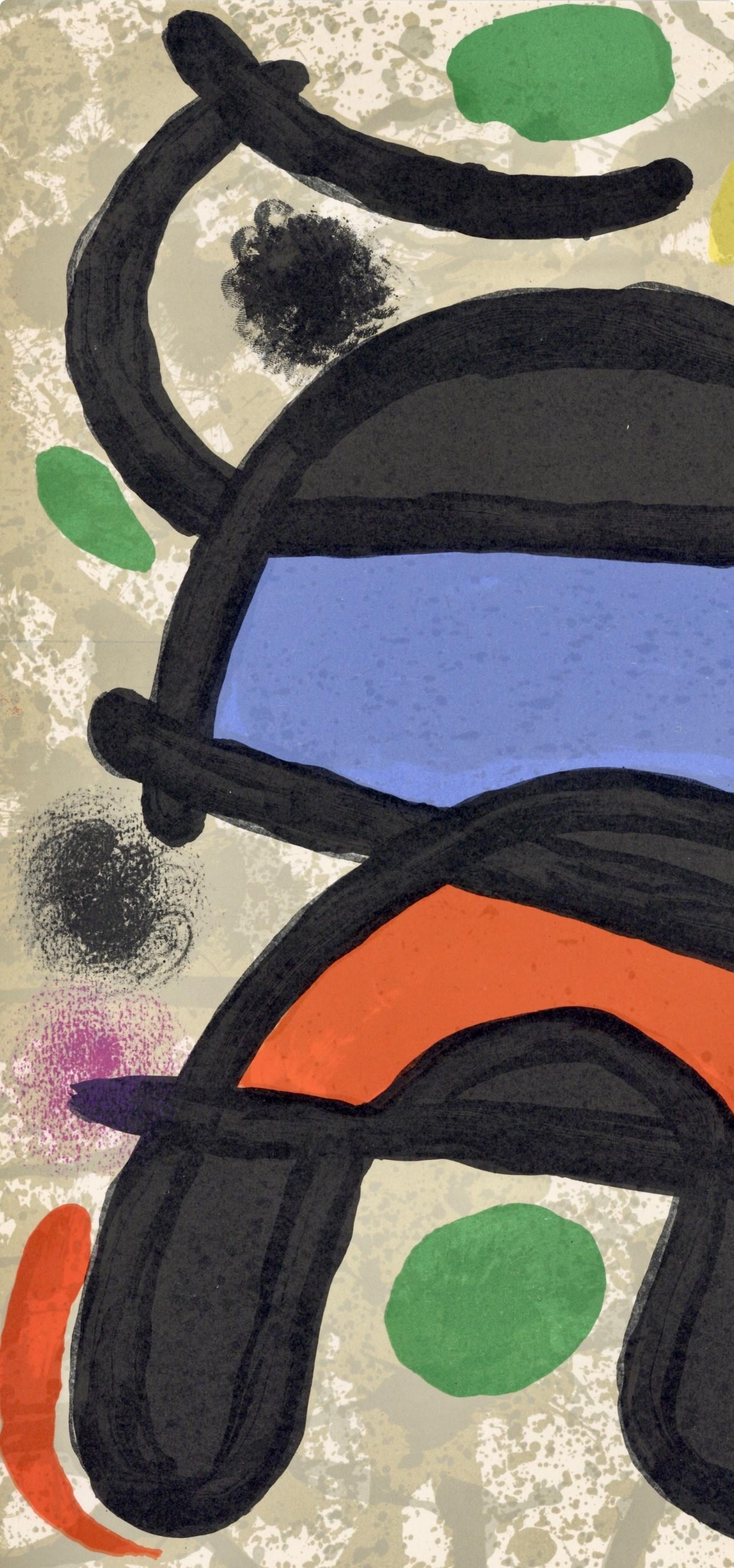 Joan Mir, Composition, Derrire Le Miroir, Lithograph