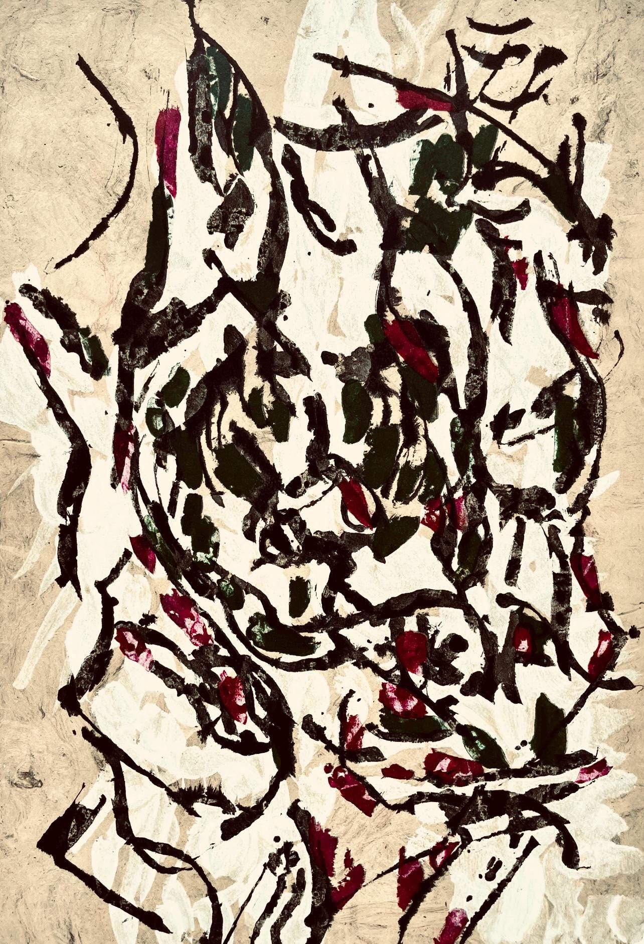 Jean-Paul Riopelle, Composition, Derrire Le Miroir, Lithograph