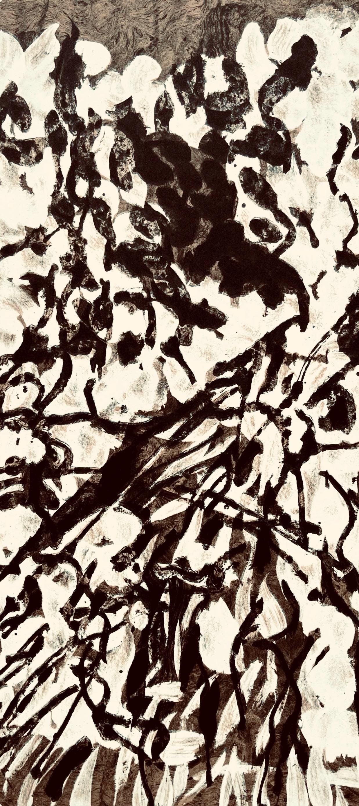 Jean-Paul Riopelle, Composition, Derrire Le Miroir, Lithograph