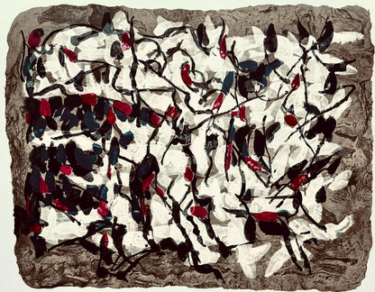 Jean-Paul Riopelle, Composition, Derrire Le Miroir, Lithograph