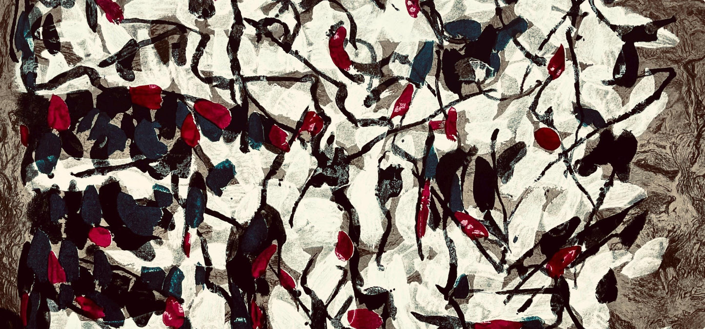 Jean-Paul Riopelle, Composition, Derrire Le Miroir, Lithograph