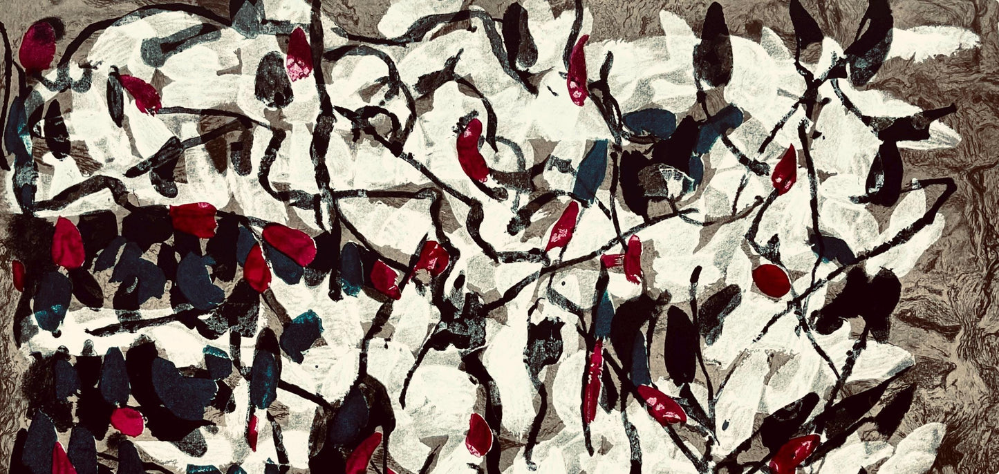 Jean-Paul Riopelle, Composition, Derrire Le Miroir, Lithograph