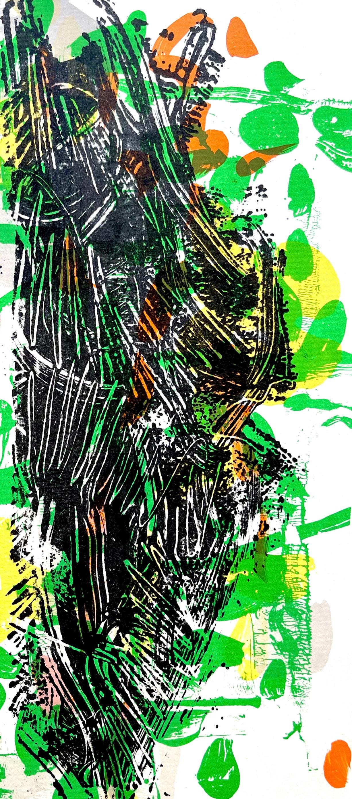 Jean-Paul Riopelle, Composition, Derrire Le Miroir, Lithograph