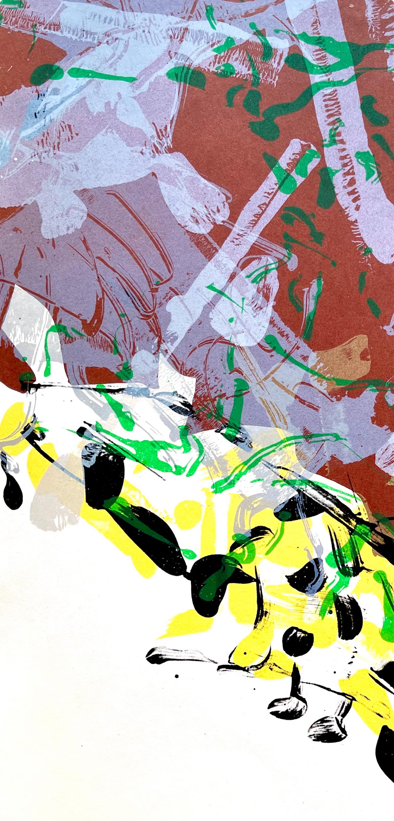 Jean-Paul Riopelle, Composition, Derrire Le Miroir, Lithograph