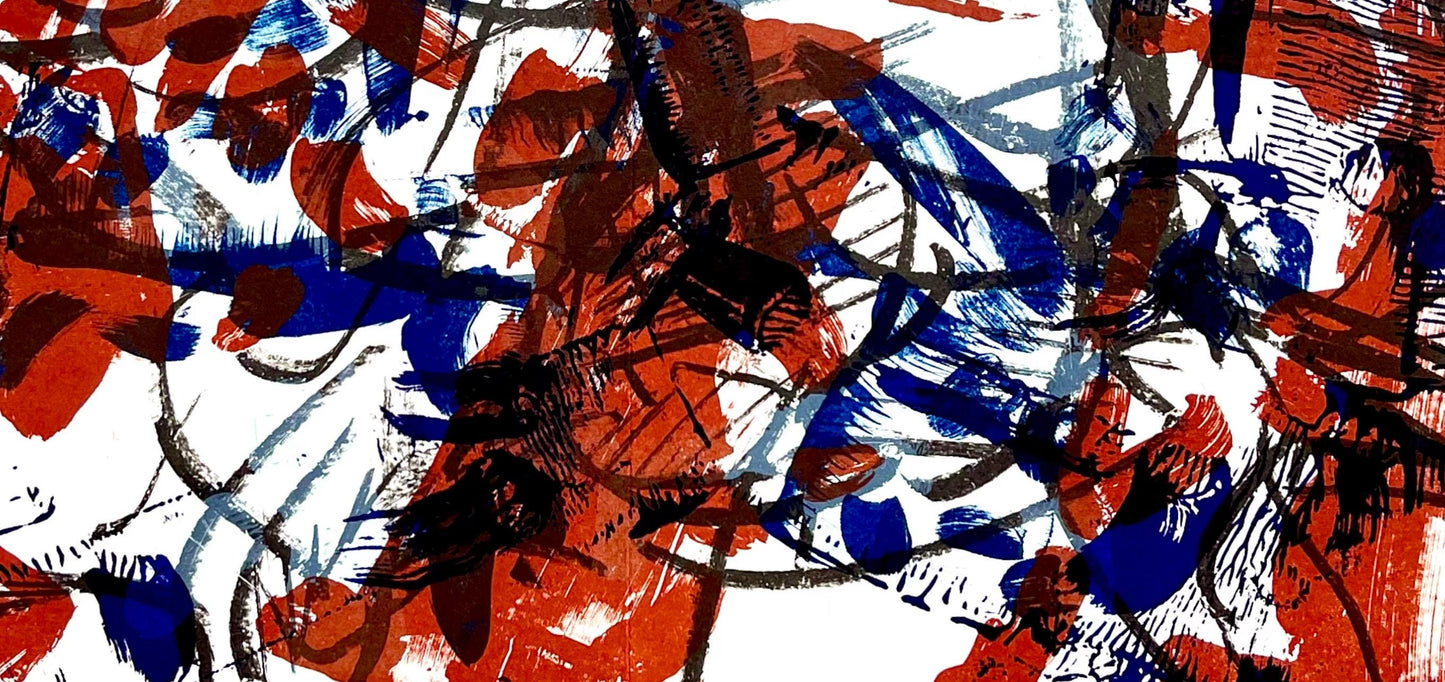 Jean-Paul Riopelle, Composition, Derrire Le Miroir, Lithograph