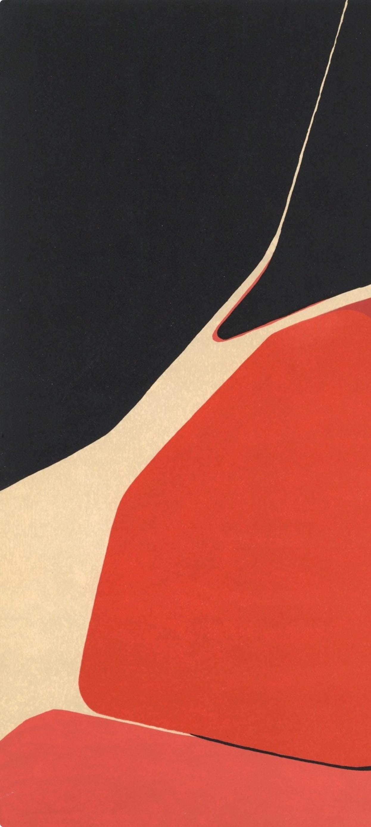 Pablo Palazuelo, Composition, Derrire Le Miroir, Lithograph