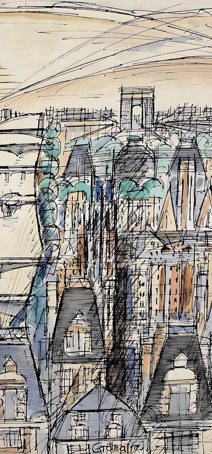 Marcel Gromaire, Composition, Loge De Gromaire, Lithograph