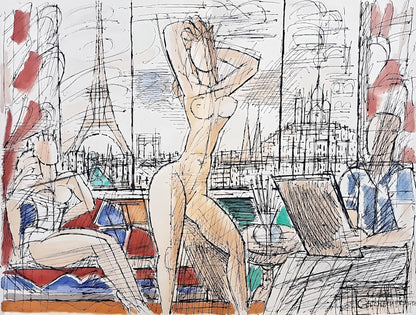 Marcel Gromaire, Composition, Loge De Gromaire, Lithograph