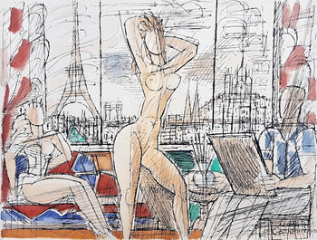 Marcel Gromaire, Composition, Loge De Gromaire, Lithograph