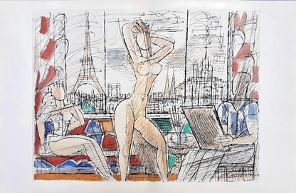 Marcel Gromaire, Composition, Loge De Gromaire, Lithograph