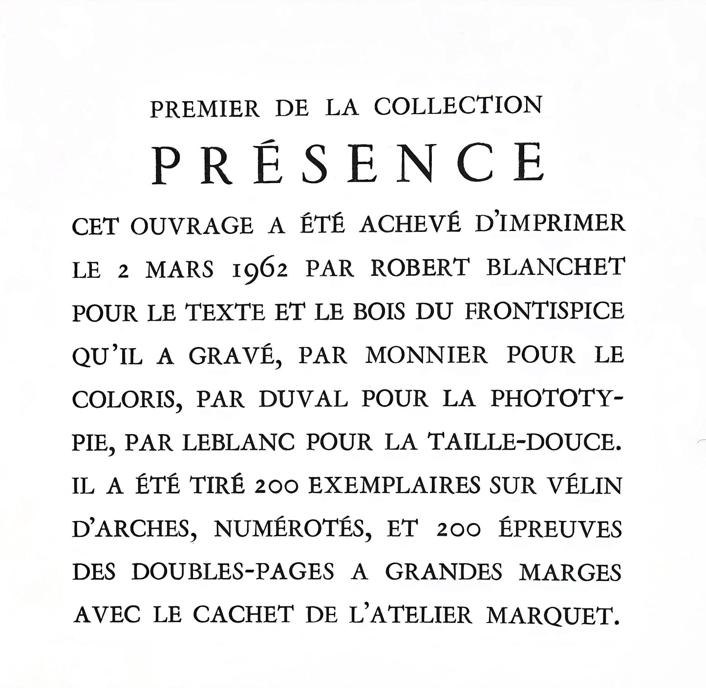Albert Marquet, Composition, Prsence De Marquet, Lithograph