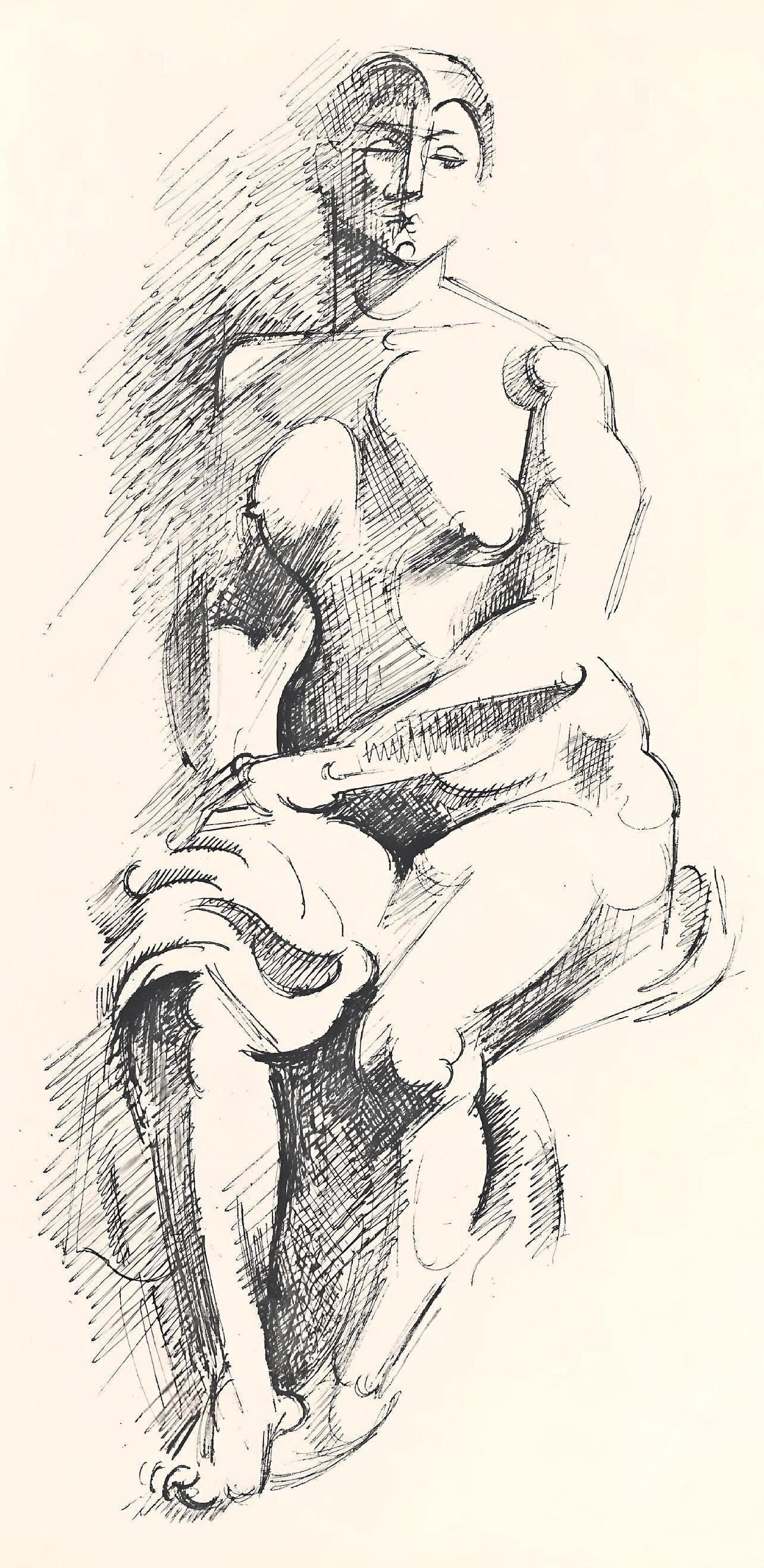 Andr Lhote, Composition, Loge De Andr Lhote, Lithograph