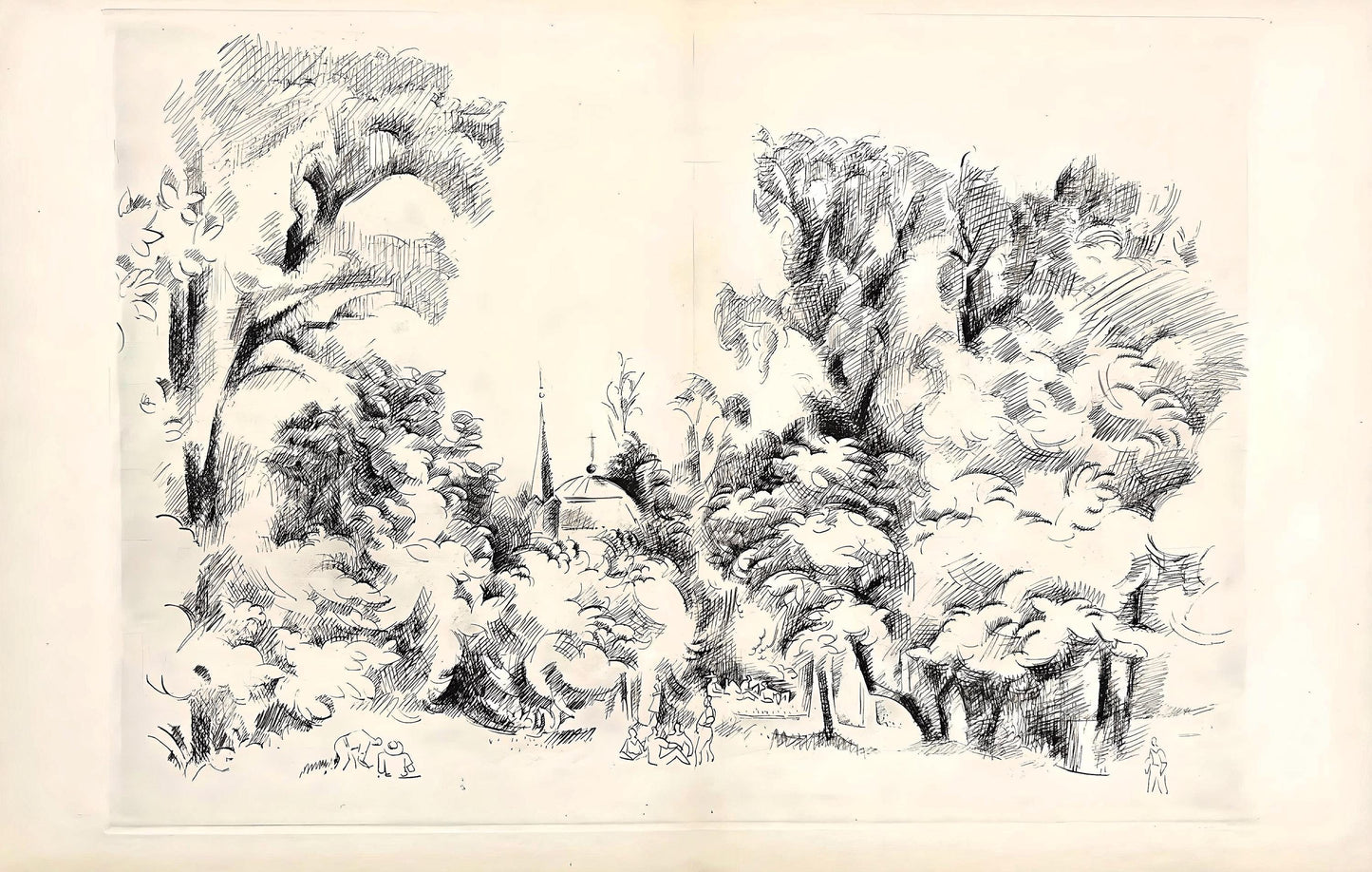 Andr Lhote, Composition, Loge De Andr Lhote, Lithograph