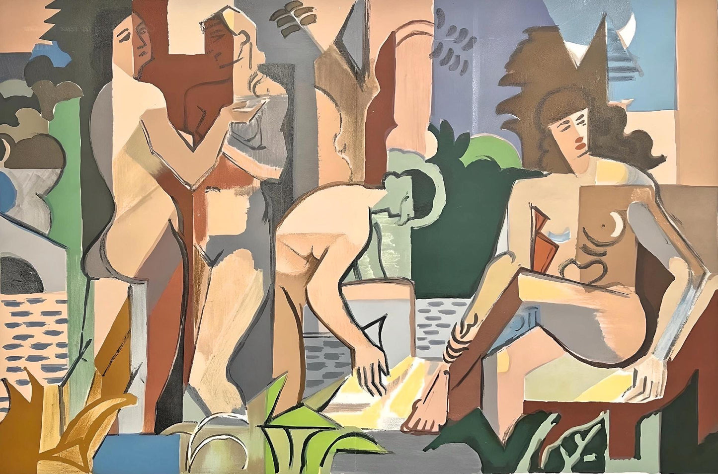 Andr Lhote, Composition, Loge De Andr Lhote, Lithograph