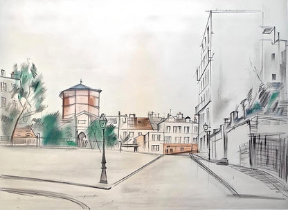 Maurice Utrillo, Composition, Loge De Maurice Utrillo, Lithograph