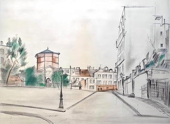 Maurice Utrillo, Composition, Loge De Maurice Utrillo, Lithograph