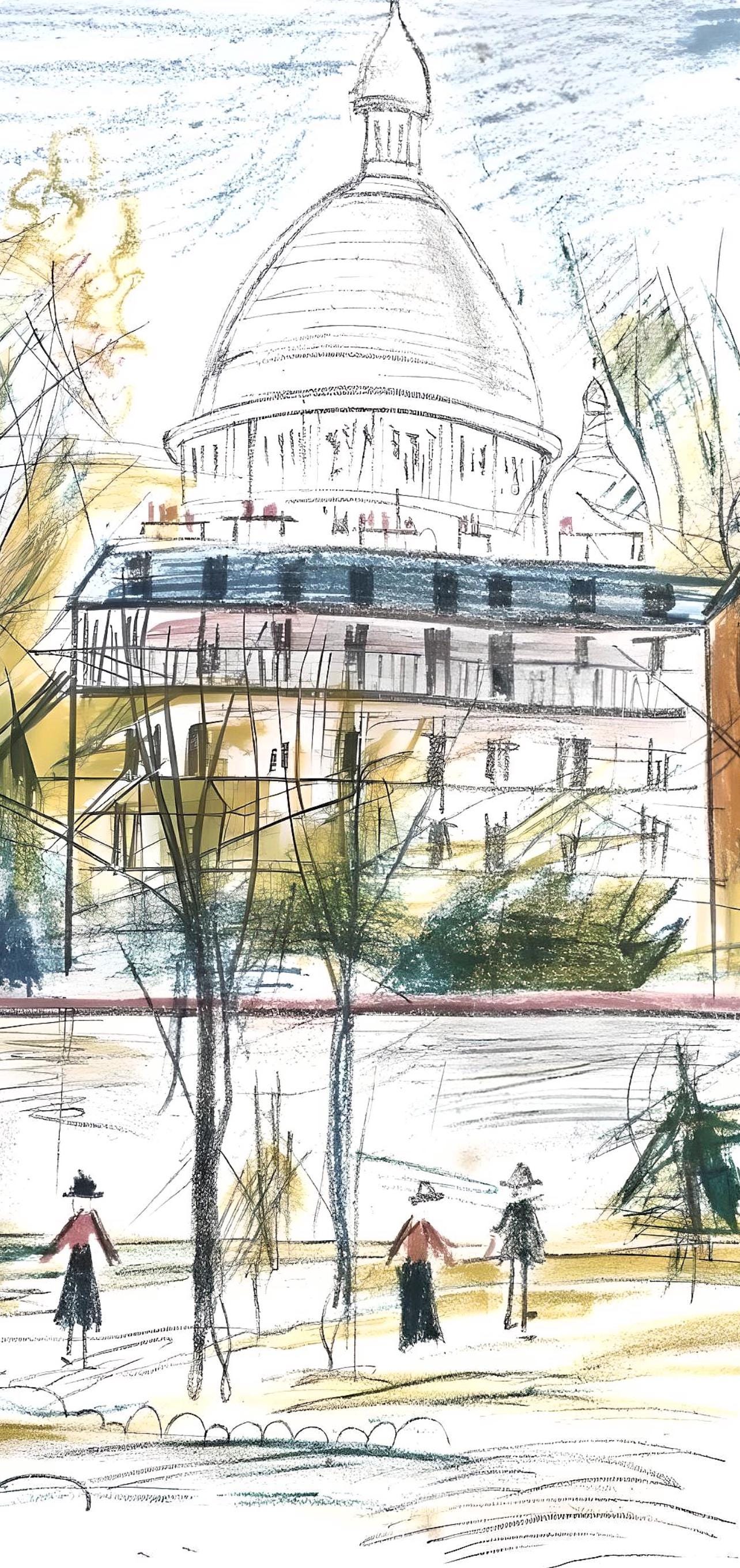 Maurice Utrillo, Composition, Loge De Maurice Utrillo, Lithograph