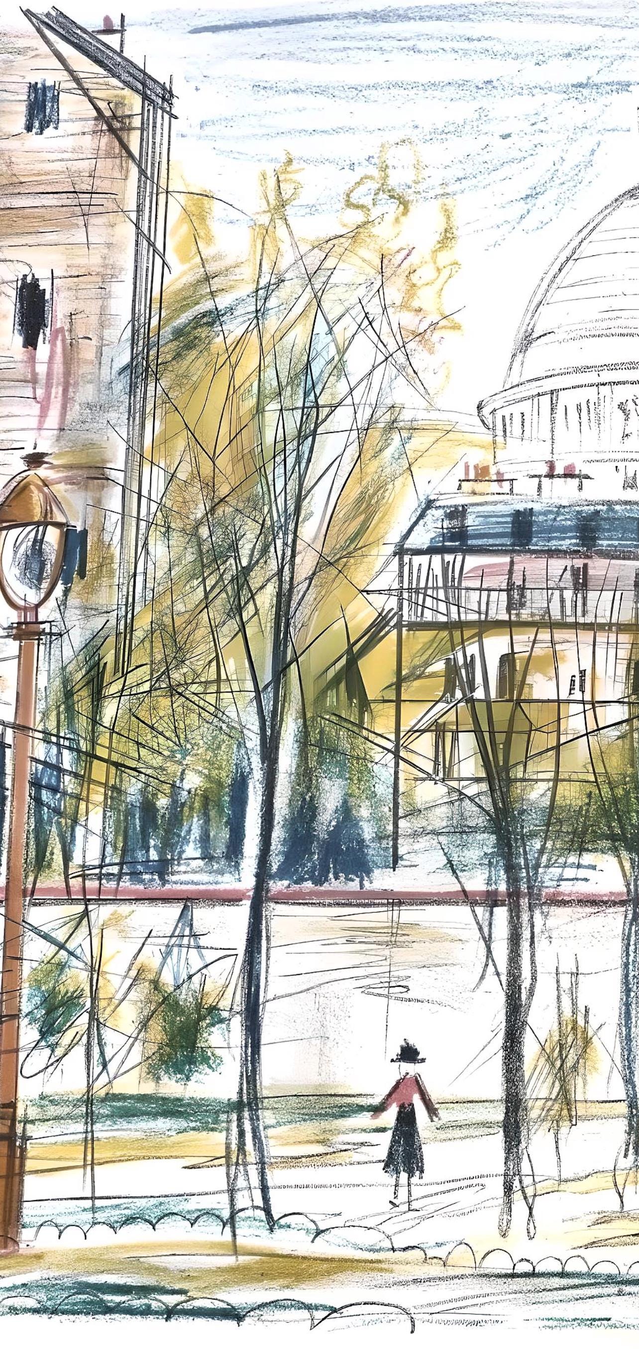 Maurice Utrillo, Composition, Loge De Maurice Utrillo, Lithograph