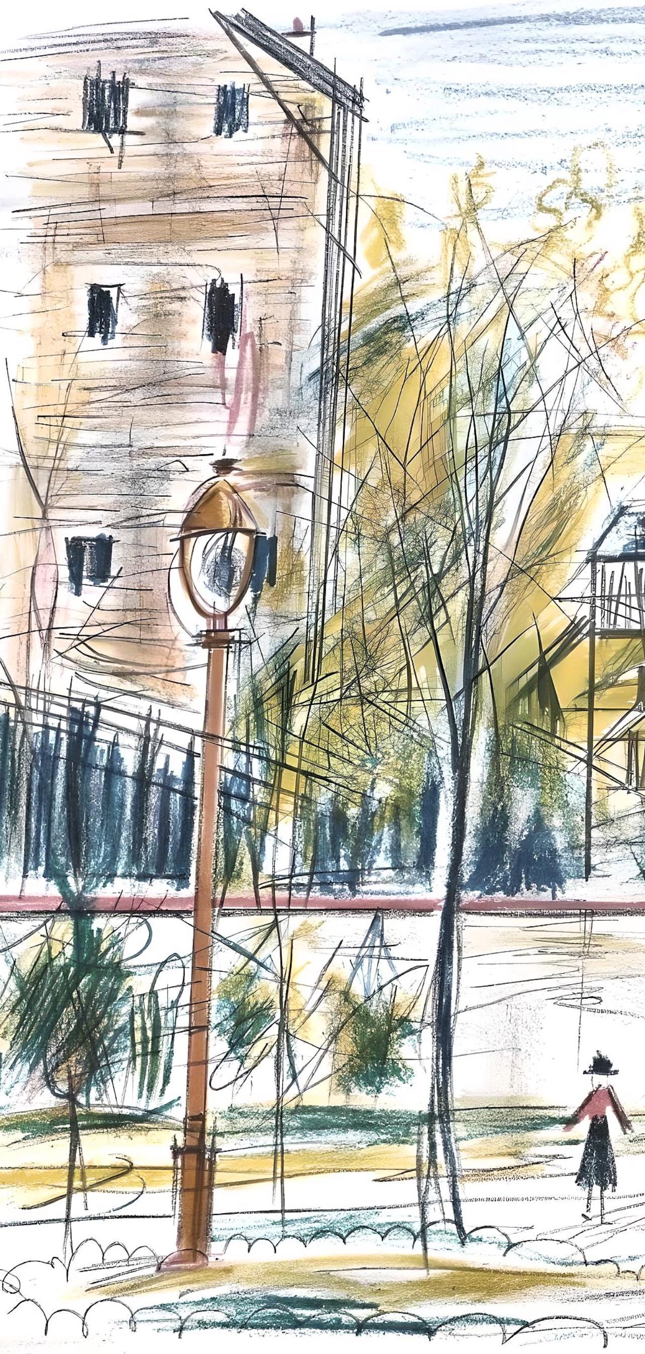 Maurice Utrillo, Composition, Loge De Maurice Utrillo, Lithograph