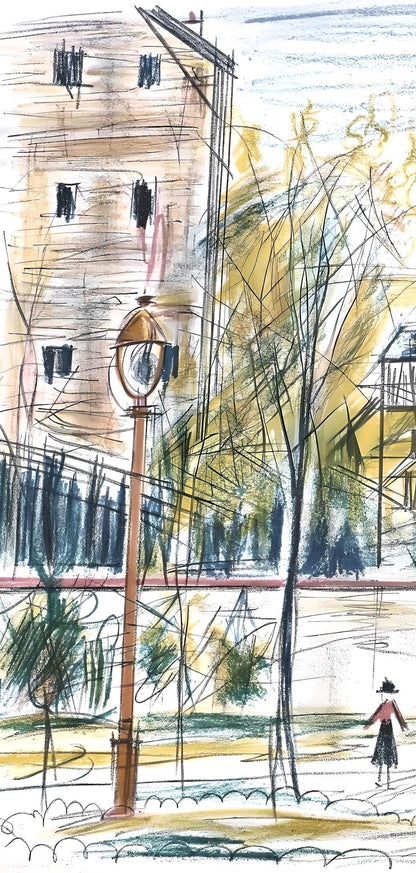 Maurice Utrillo, Composition, Loge De Maurice Utrillo, Lithograph