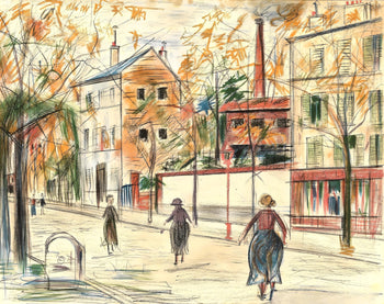 Maurice Utrillo, Composition, Loge De Maurice Utrillo, Lithograph