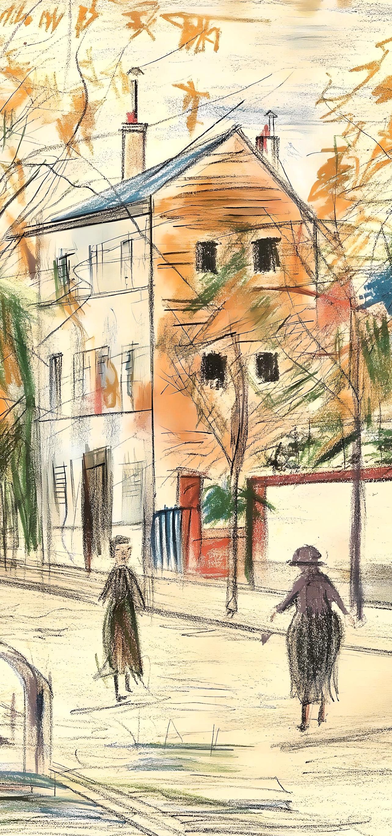 Maurice Utrillo, Composition, Loge De Maurice Utrillo, Lithograph