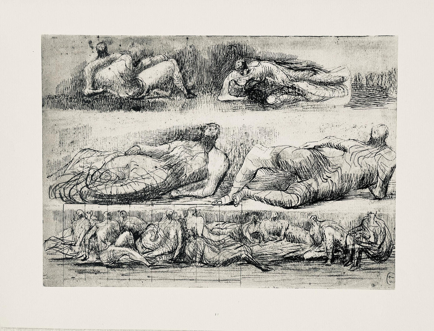 Henry Moore, Reclining Figures, The Drawings Of Henry Moore, Lithograph