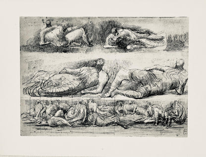 Henry Moore, Reclining Figures, The Drawings Of Henry Moore, Lithograph