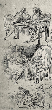 Henry Moore, Page From Sketchbook, The Drawings Of Henry Moore, Lithograph