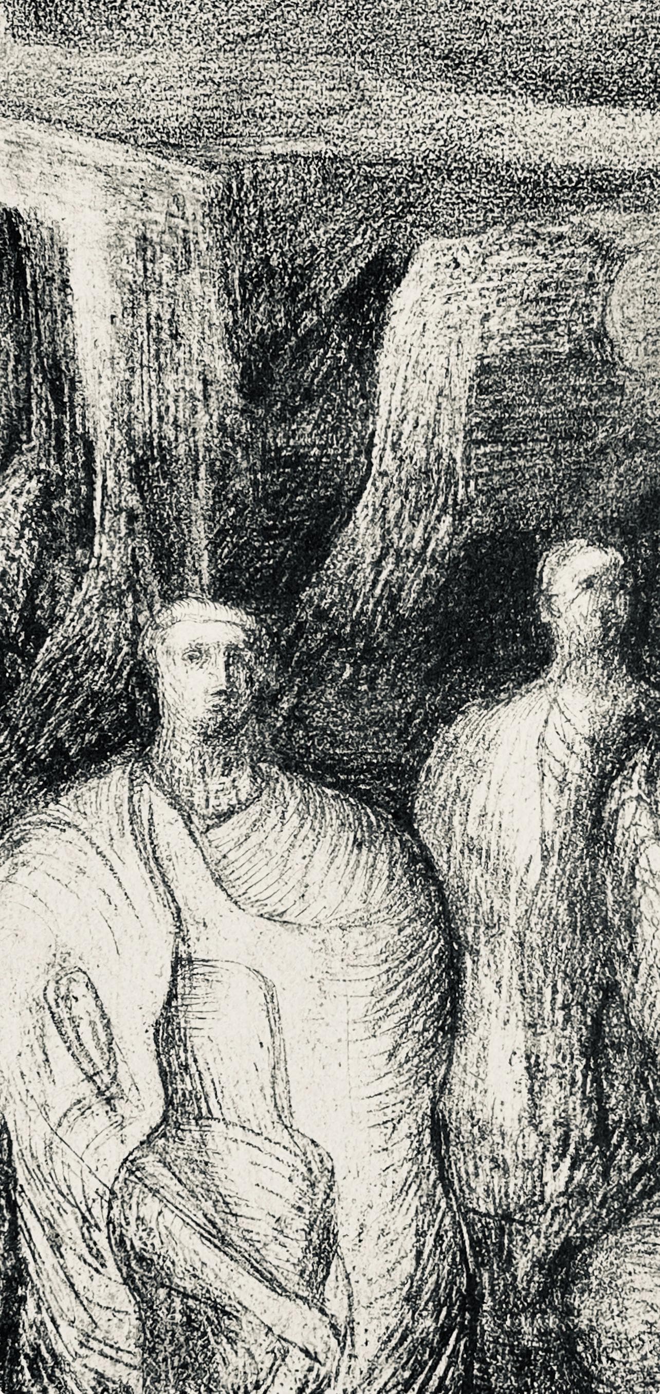 Henry Moore, Figures Against An Architectural Background, The Drawings Of Henry Moore, Lithograph