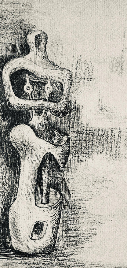 Henry Moore, Standing Figures, The Drawings Of Henry Moore, Lithograph