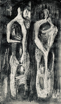 Henry Moore, Two Standing Figures, The Drawings Of Henry Moore, Lithograph