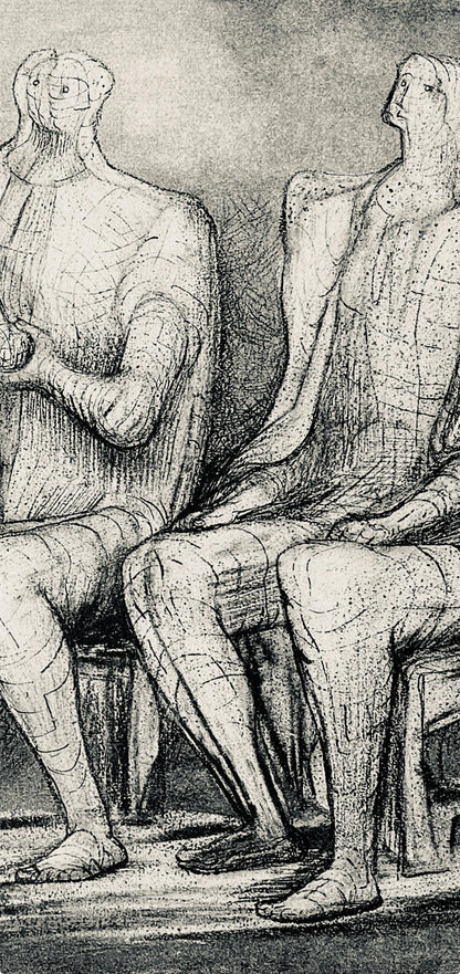 Henry Moore, Women Winding Wool, The Drawings Of Henry Moore, Lithograph