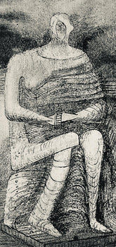 Henry Moore, Seated Figures, The Drawings Of Henry Moore, Lithograph