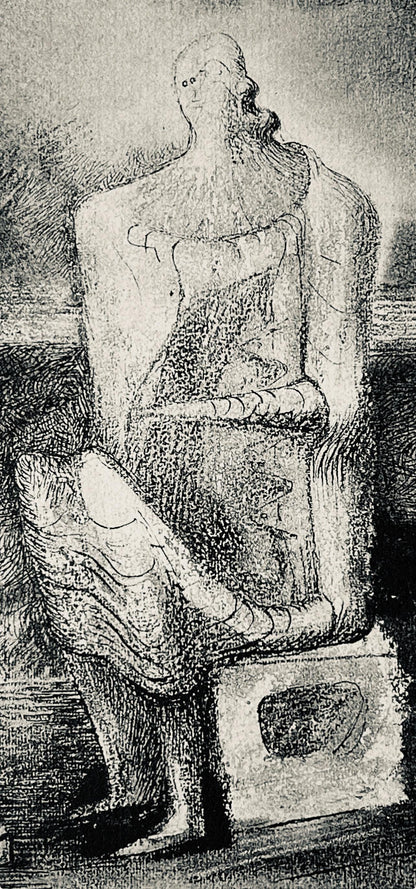 Henry Moore, Seated Figures, The Drawings Of Henry Moore, Lithograph