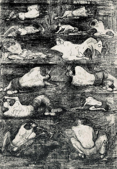 Henry Moore, Studies Of Miners At Work, The Drawings Of Henry Moore, Lithograph