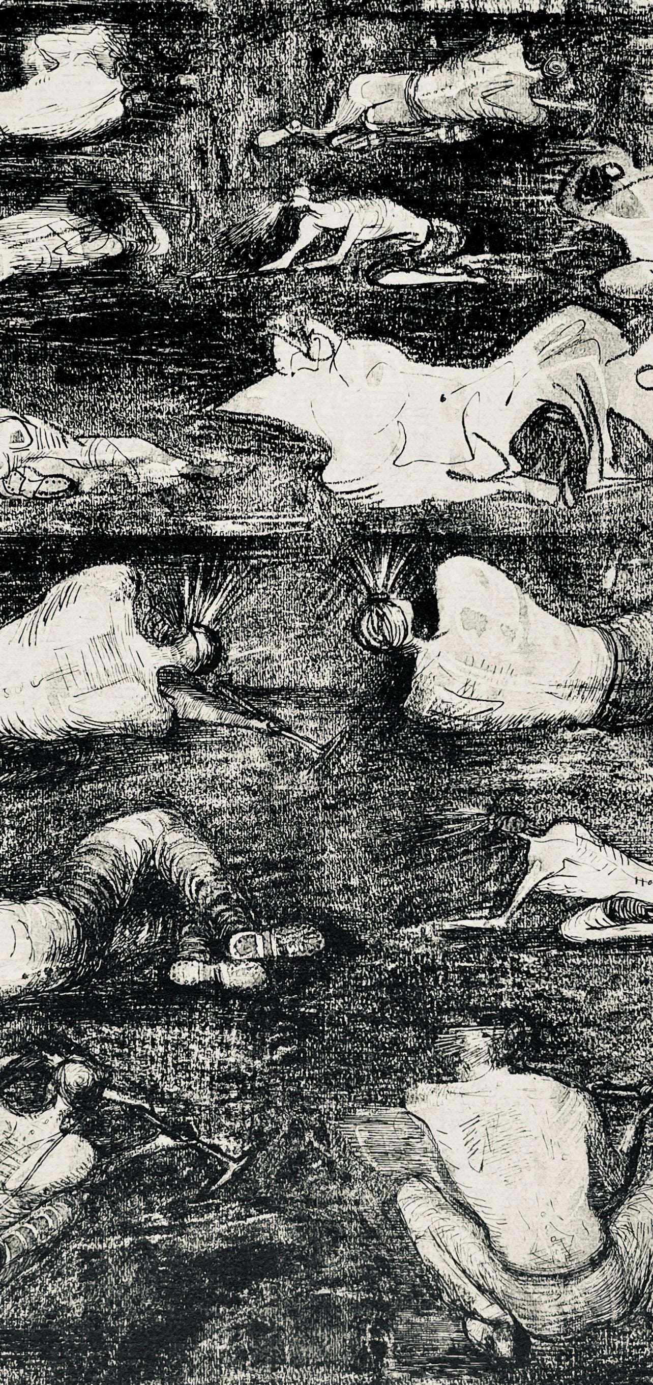Henry Moore, Studies Of Miners At Work, The Drawings Of Henry Moore, Lithograph