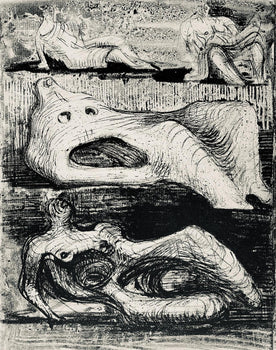 Henry Moore, Page From A Notebook, The Drawings Of Henry Moore, Lithograph