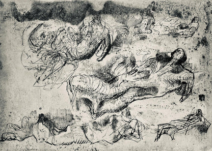 Henry Moore, Sketches For Sculpture, The Drawings Of Henry Moore, Lithograph