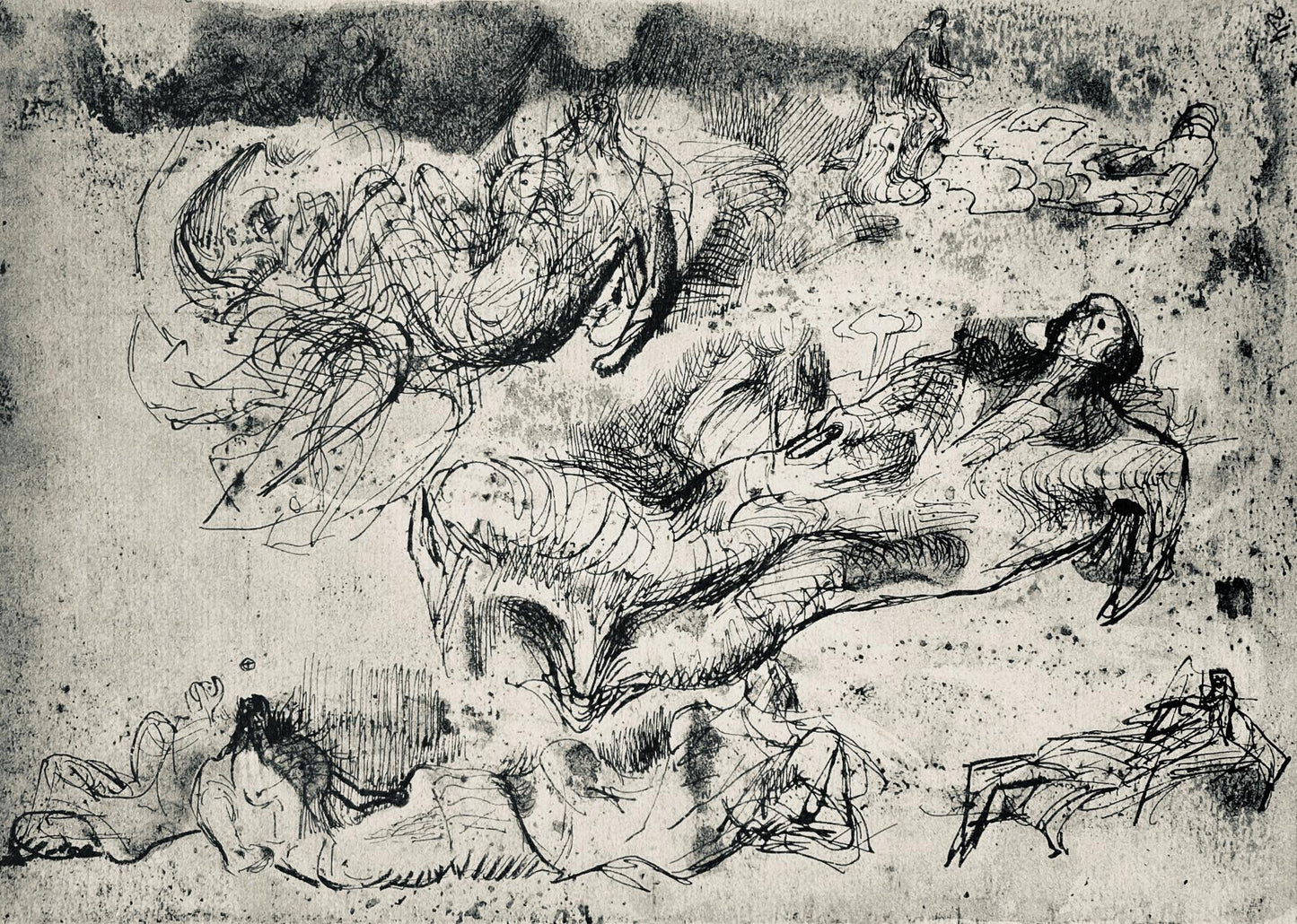 Henry Moore, Sketches For Sculpture, The Drawings Of Henry Moore, Lithograph