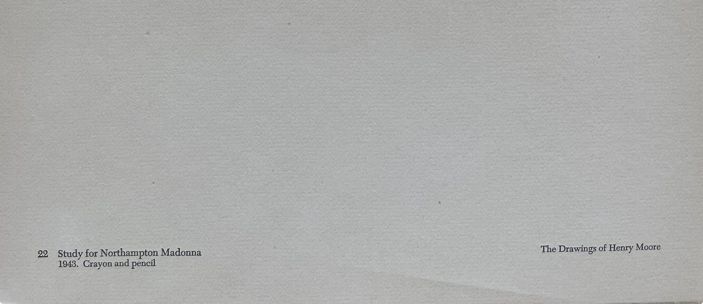 Henry Moore, Study For Northampton Madonna, The Drawings Of Henry Moore, Lithograph