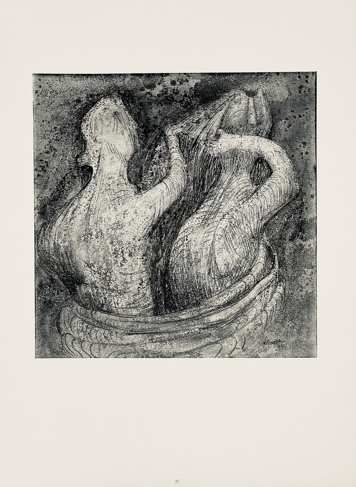 Henry Moore, Hair Combing, The Drawings Of Henry Moore, Lithograph