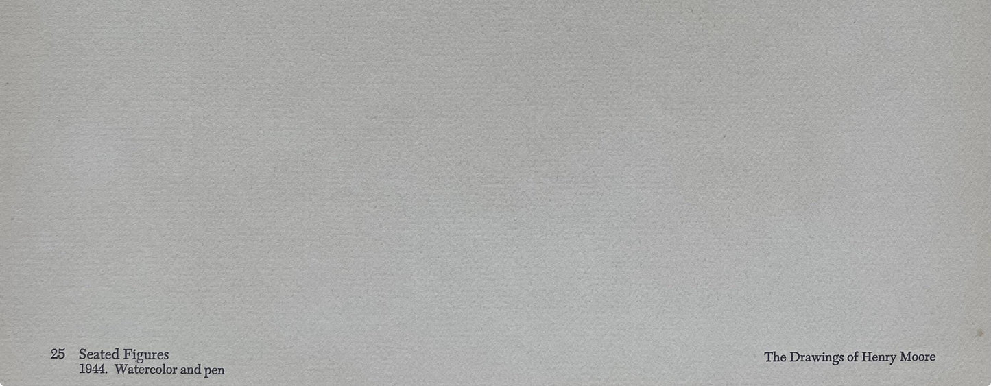 Henry Moore, Seated Figures, The Drawings Of Henry Moore, Lithograph