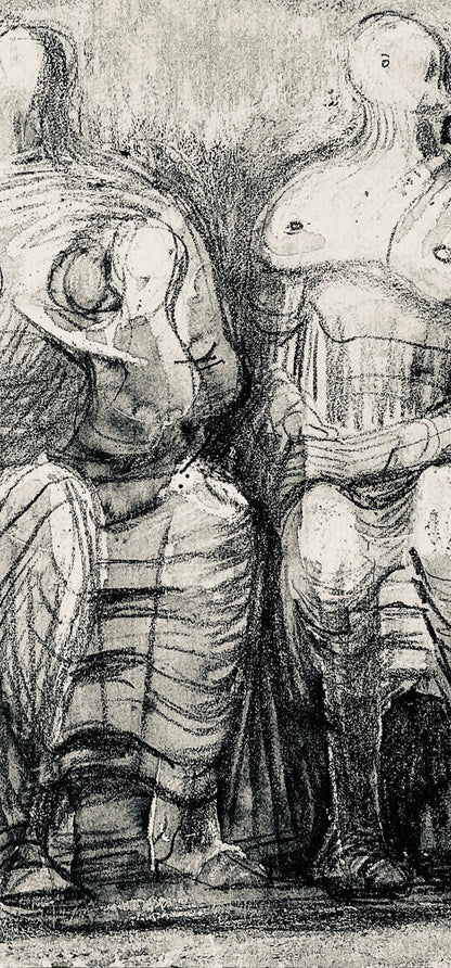 Henry Moore, Three Figures With Children, The Drawings Of Henry Moore, Lithograph