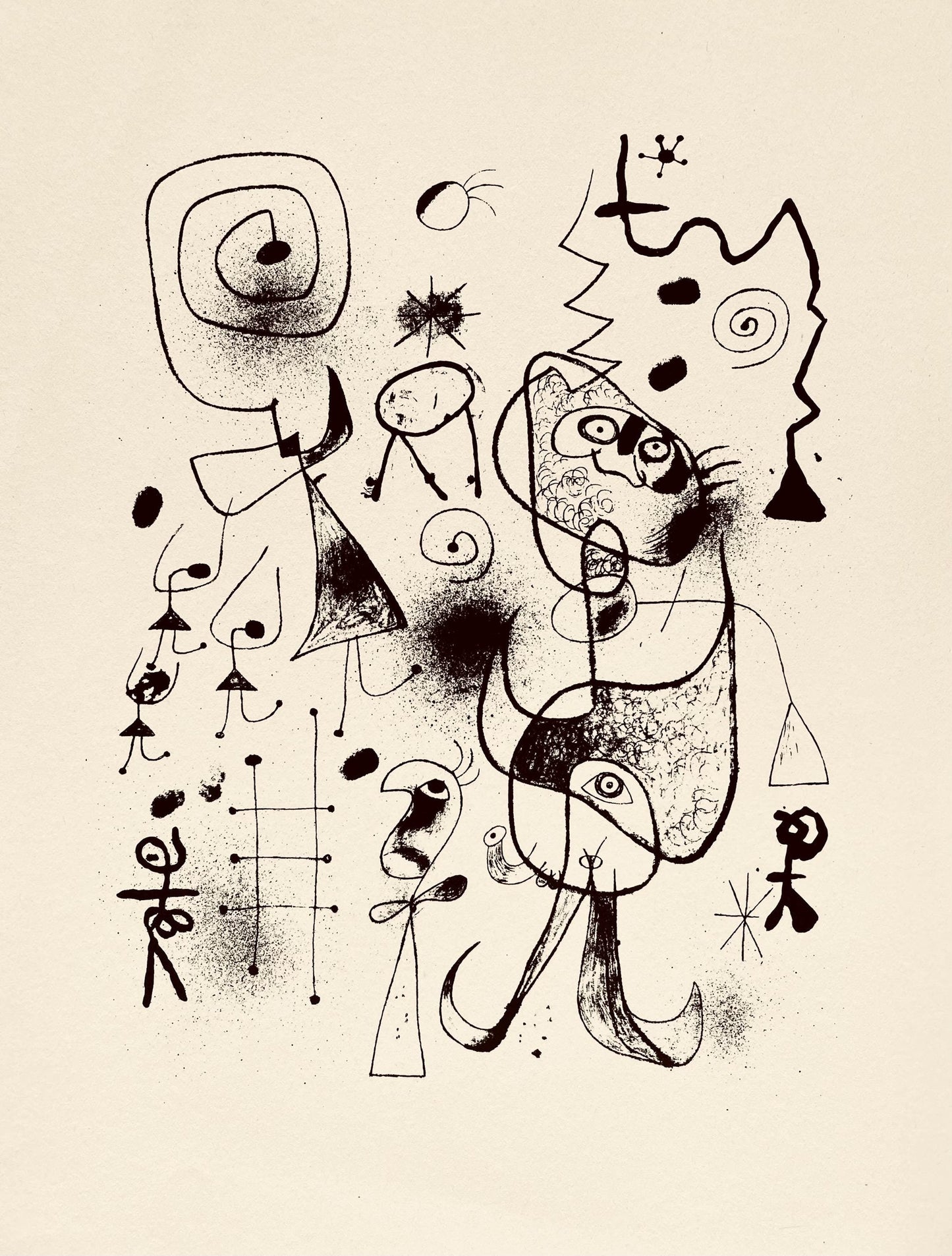 Joan Mir, Composition, The Prints Of Joan Miro, Etching