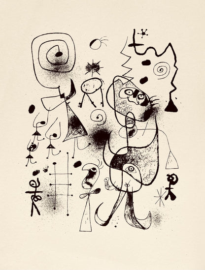 Joan Mir, Composition, The Prints Of Joan Miro, Etching