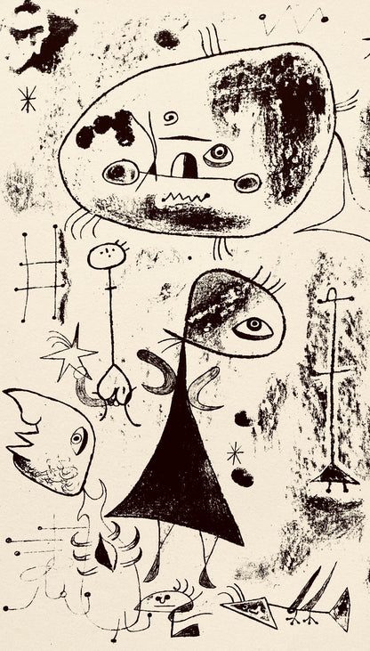 Joan Mir, Composition, The Prints Of Joan Miro, Etching